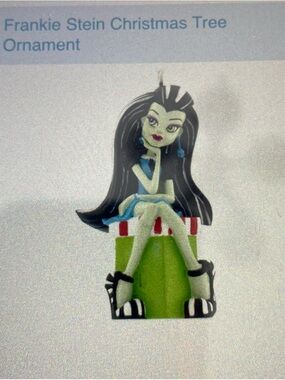 Mattel/Hallmark 2015 Frankie Stein Monster High Christmas Tree Ornament